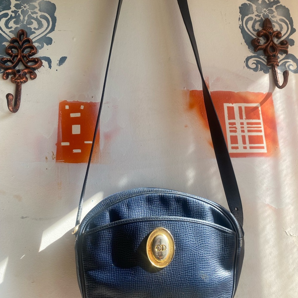 Elegant dark blue DIOR  Crossbody Bag